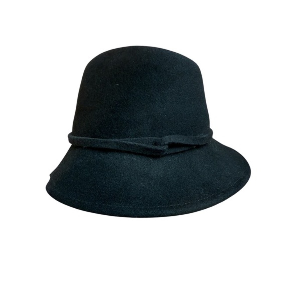 Frank Olive by Gabriel Amar Black felt Wool Hat Women's Dress Hat vintage - Picture 4 of 8